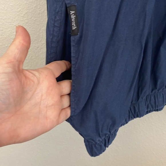 Ashworth Weather Systems Navy Half Zip Windbreaker Jacket with Pockets size XXL - Picture 4 of 7